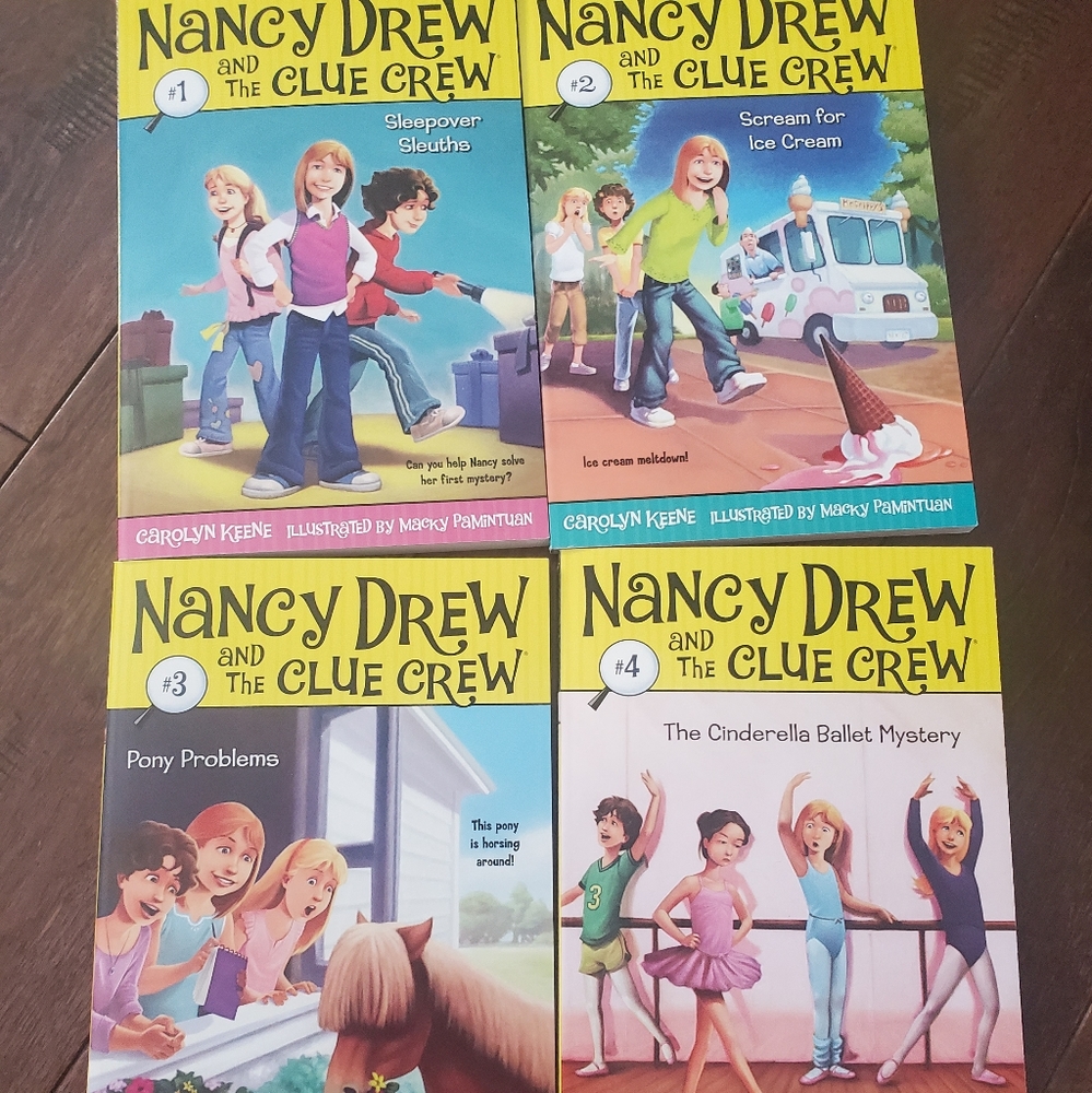 New 4 Nancy Drew books #1#2#3#4 books